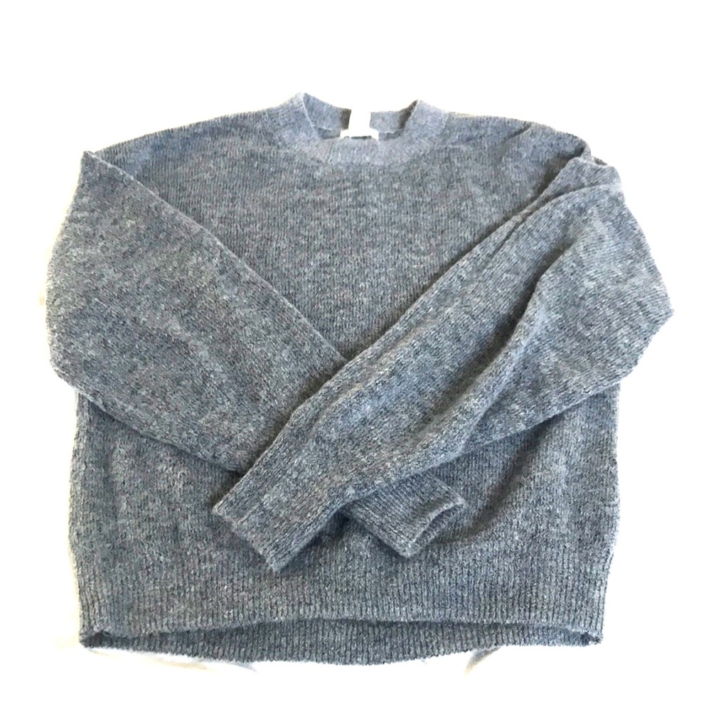 blue sweater
